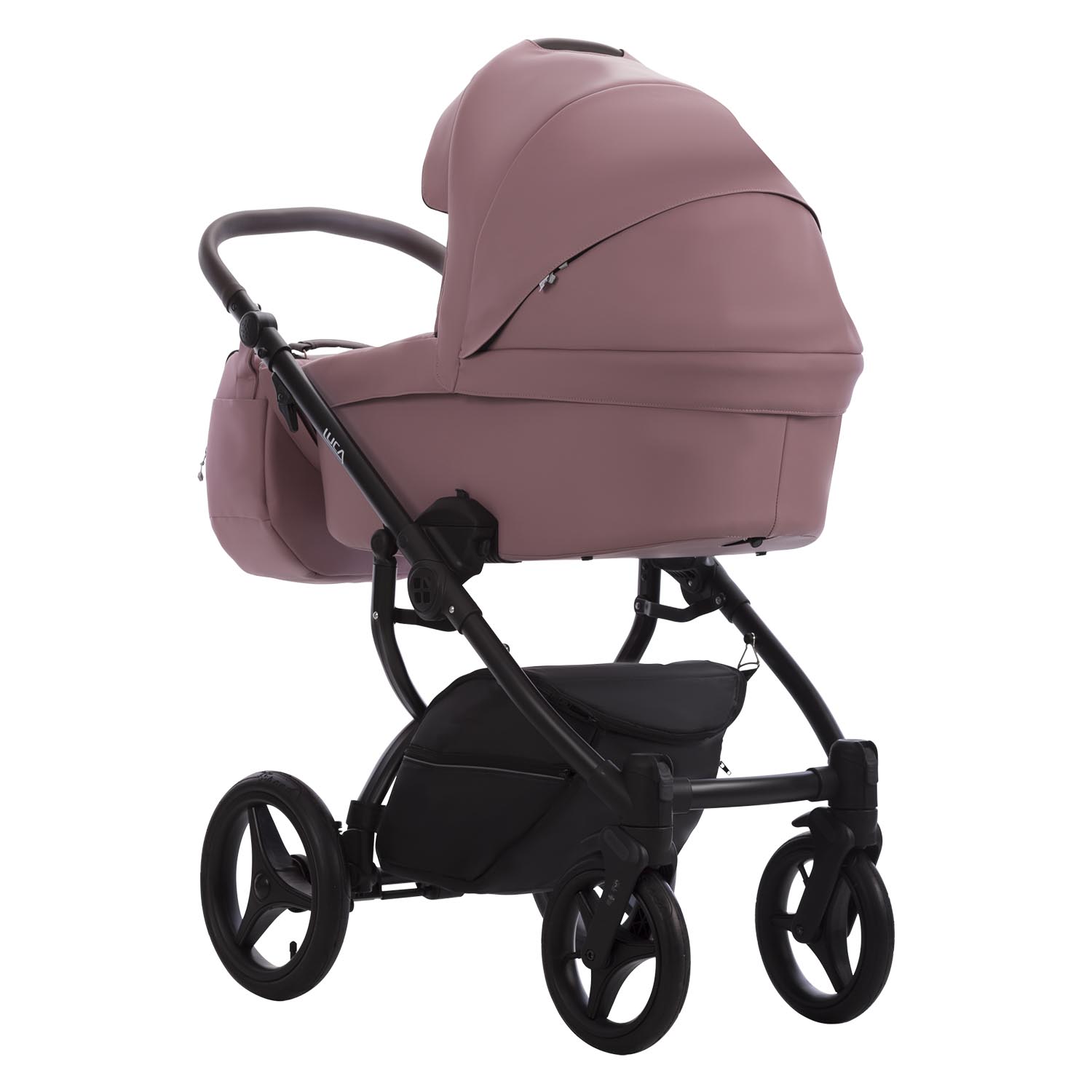 Коляска 2в1 Bebetto Luca Pro pro 36 кожа розовый - фото 3