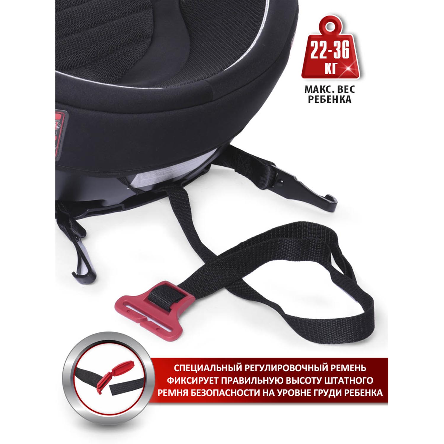 Автокресло BabyCare Setty Isofix 3 (22-36 кг) - фото 9