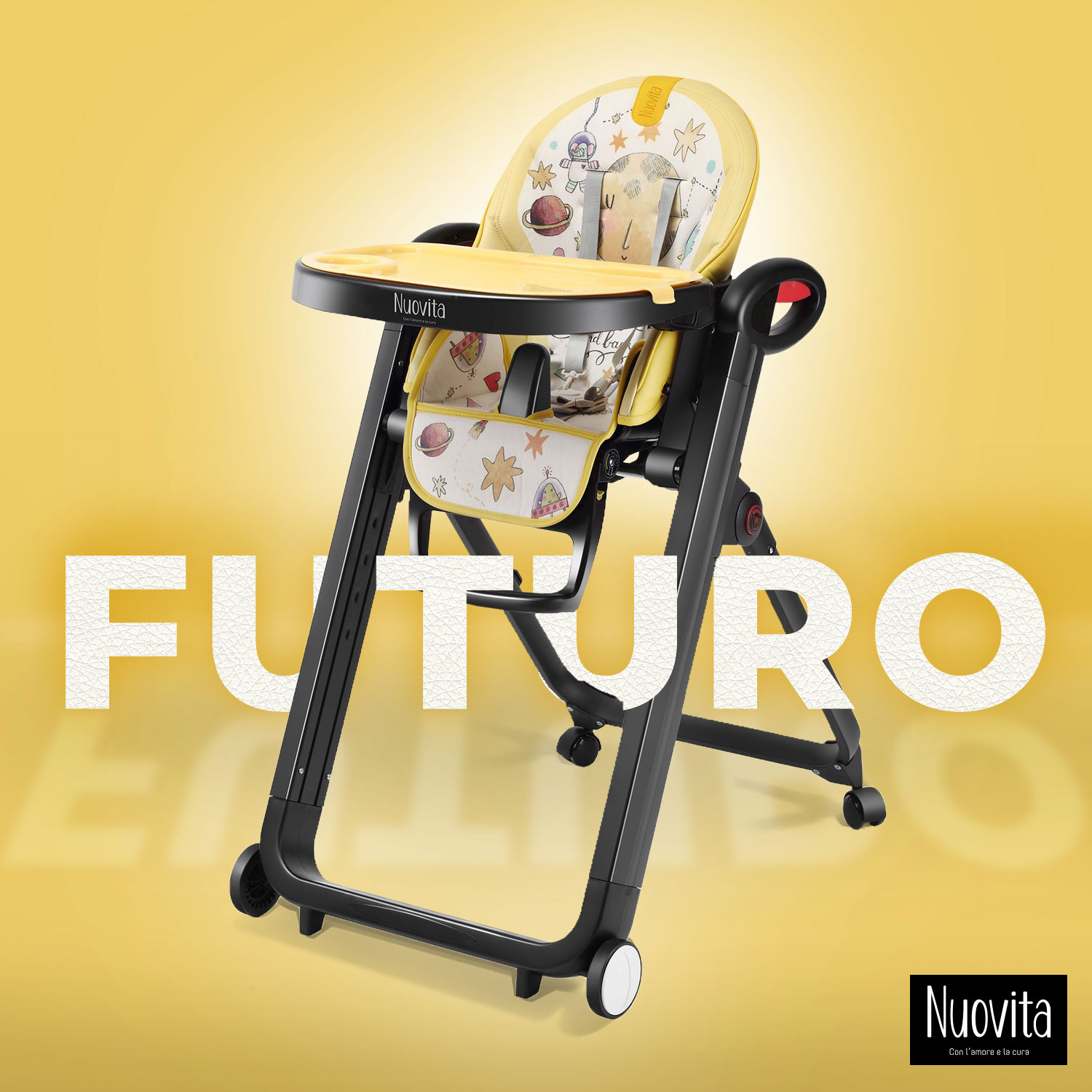 Стульчик для кормления Nuovita Futuro Nero классический - фото 2