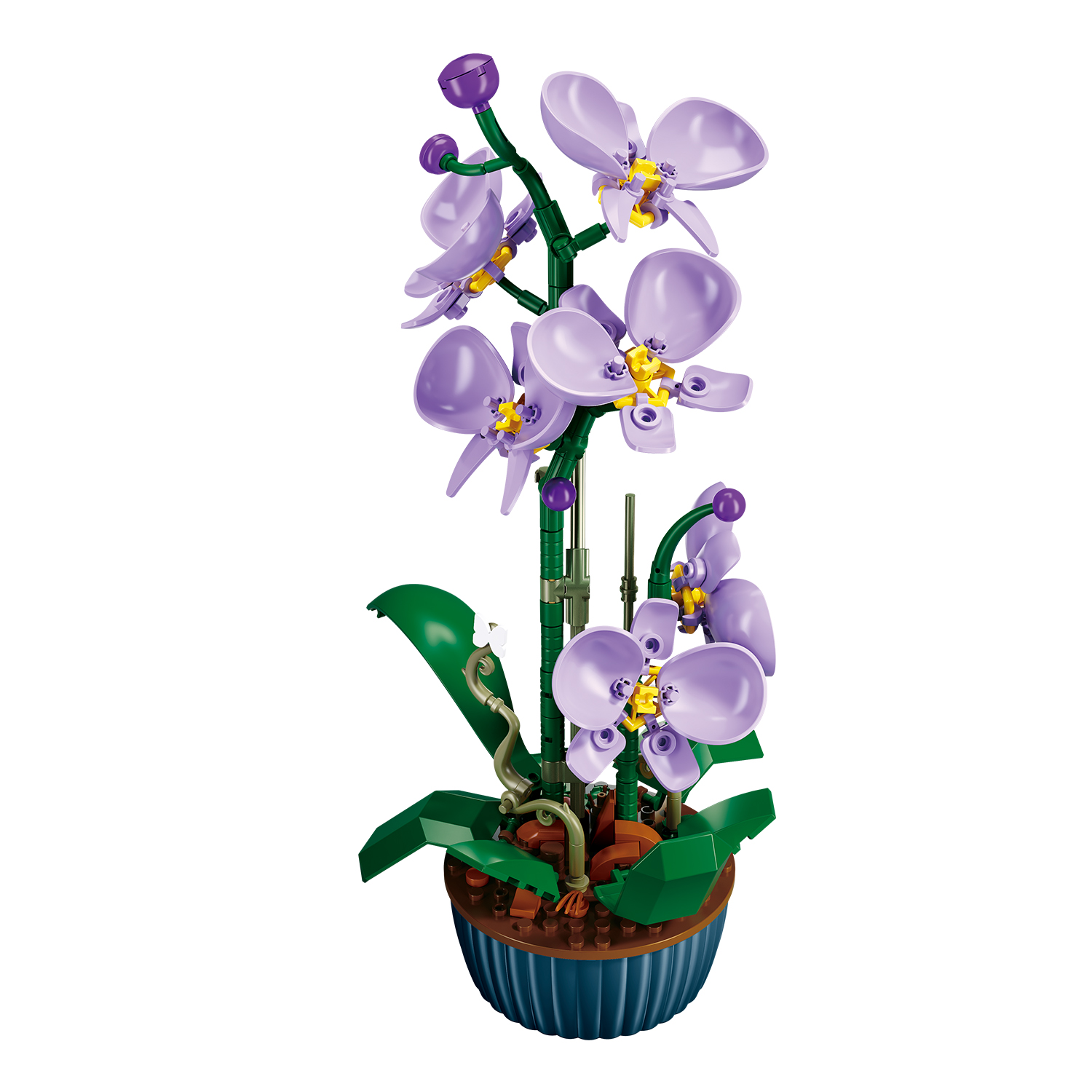 Конструктор SLUBAN Фиолетовая орхидея - фото 3