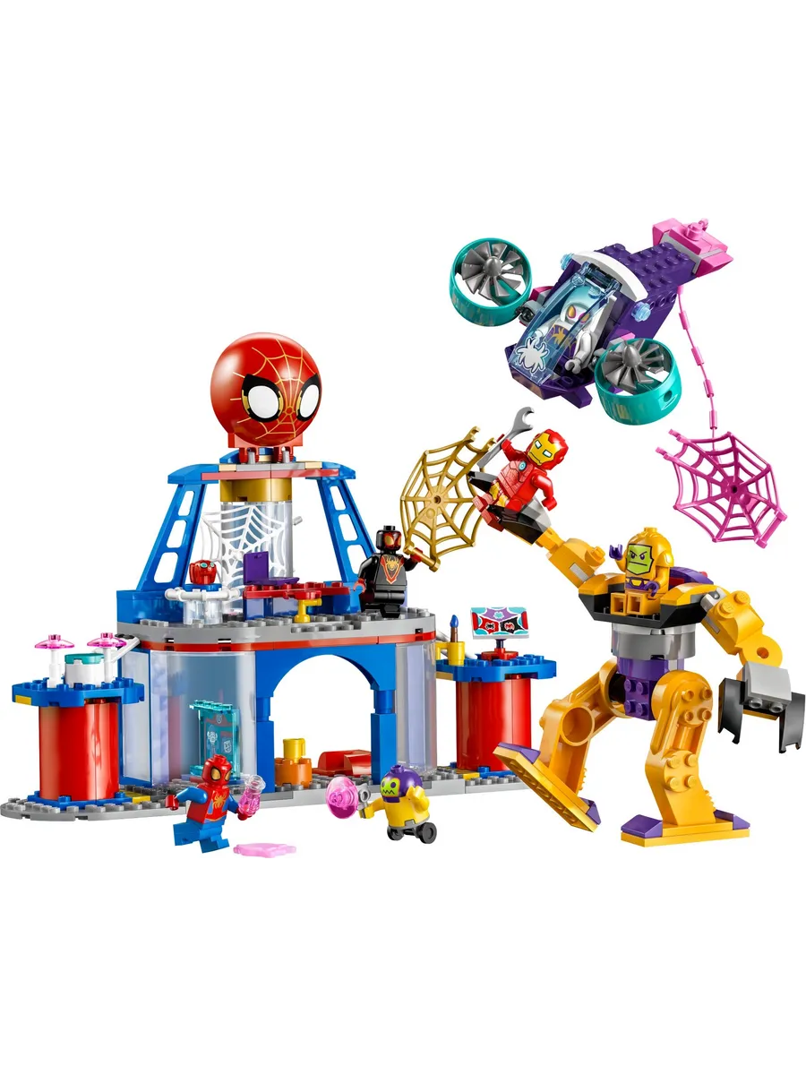 Конструктор LEGO Marvel Super Heroes Штаб-квартира команды пауков 193 дет. - фото 3
