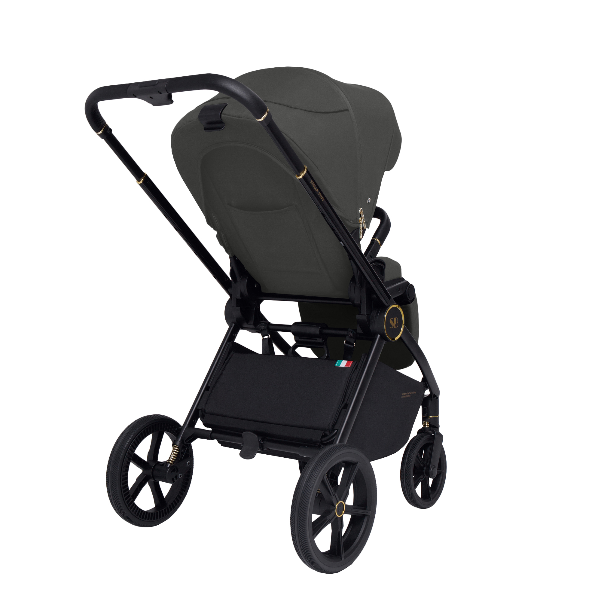 Коляска прогулочная Sweet Baby Stella Plus Dark Grey серый - фото 12