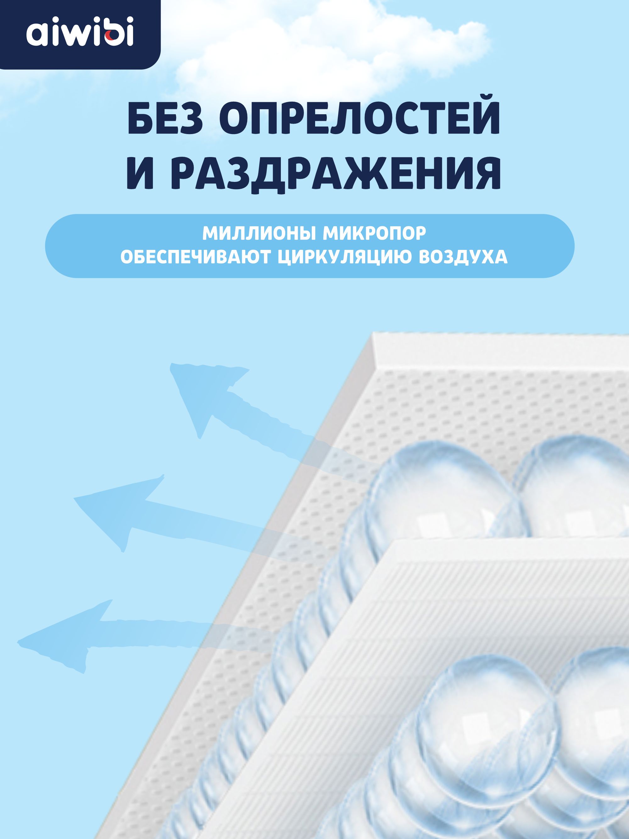 Подгузники AIWIBI Premium NB 22 шт. - фото 6