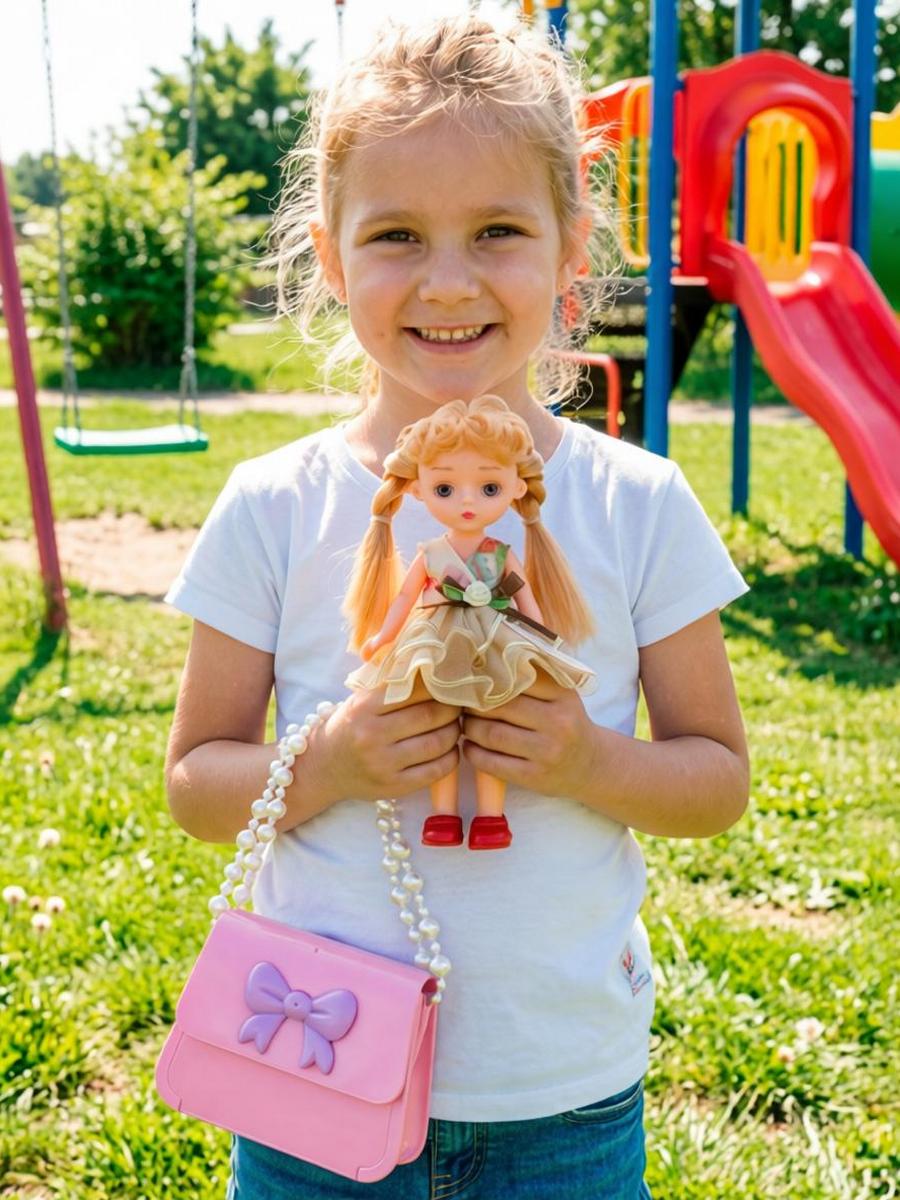 Кукла мини Happy Family Принцесса 16 см сумочка 10 см HP1125900 - фото 1