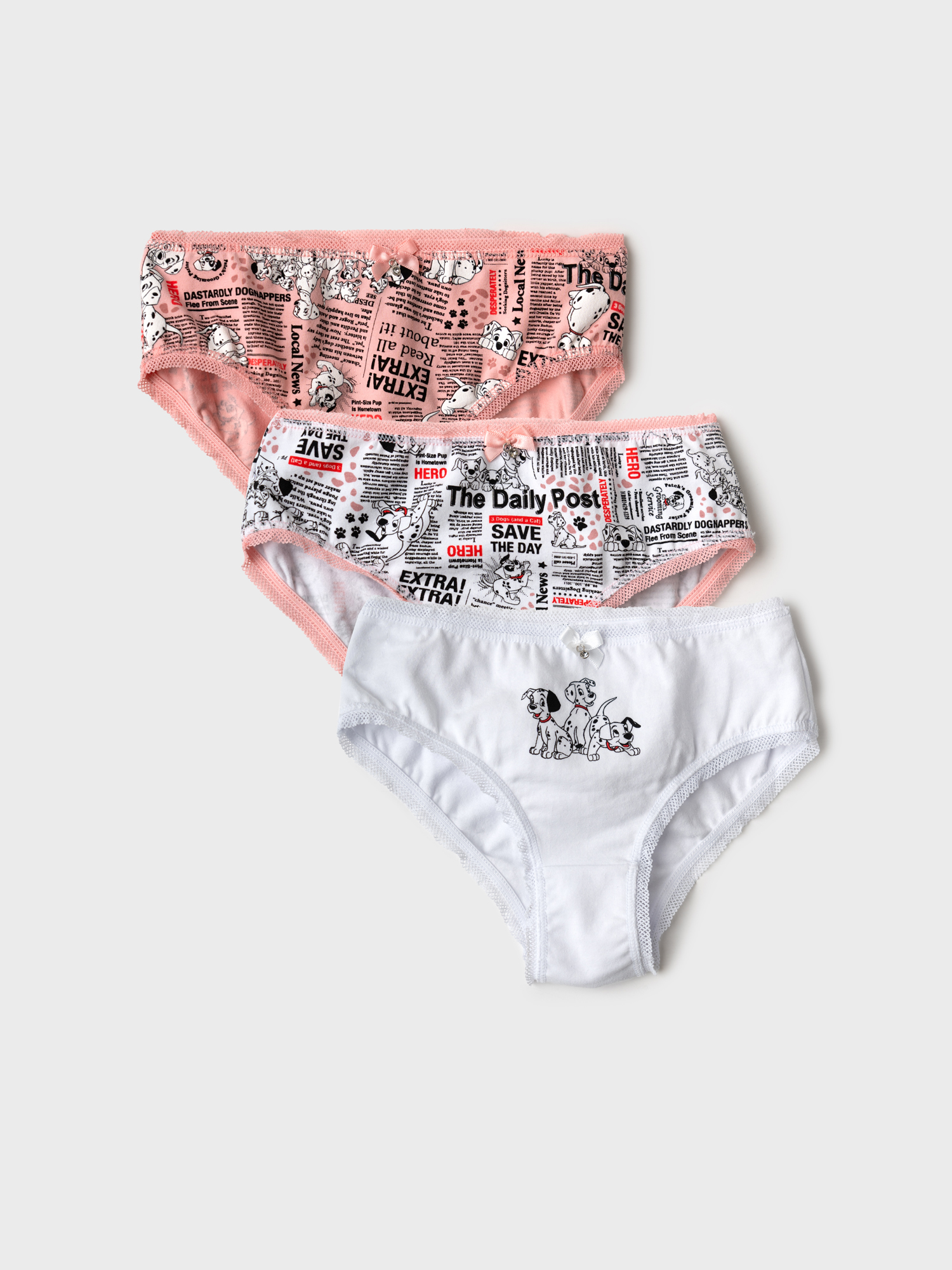 Изображение товара Детские трусы-брифы PlayToday 101 далматинец (3 шт) для девочки