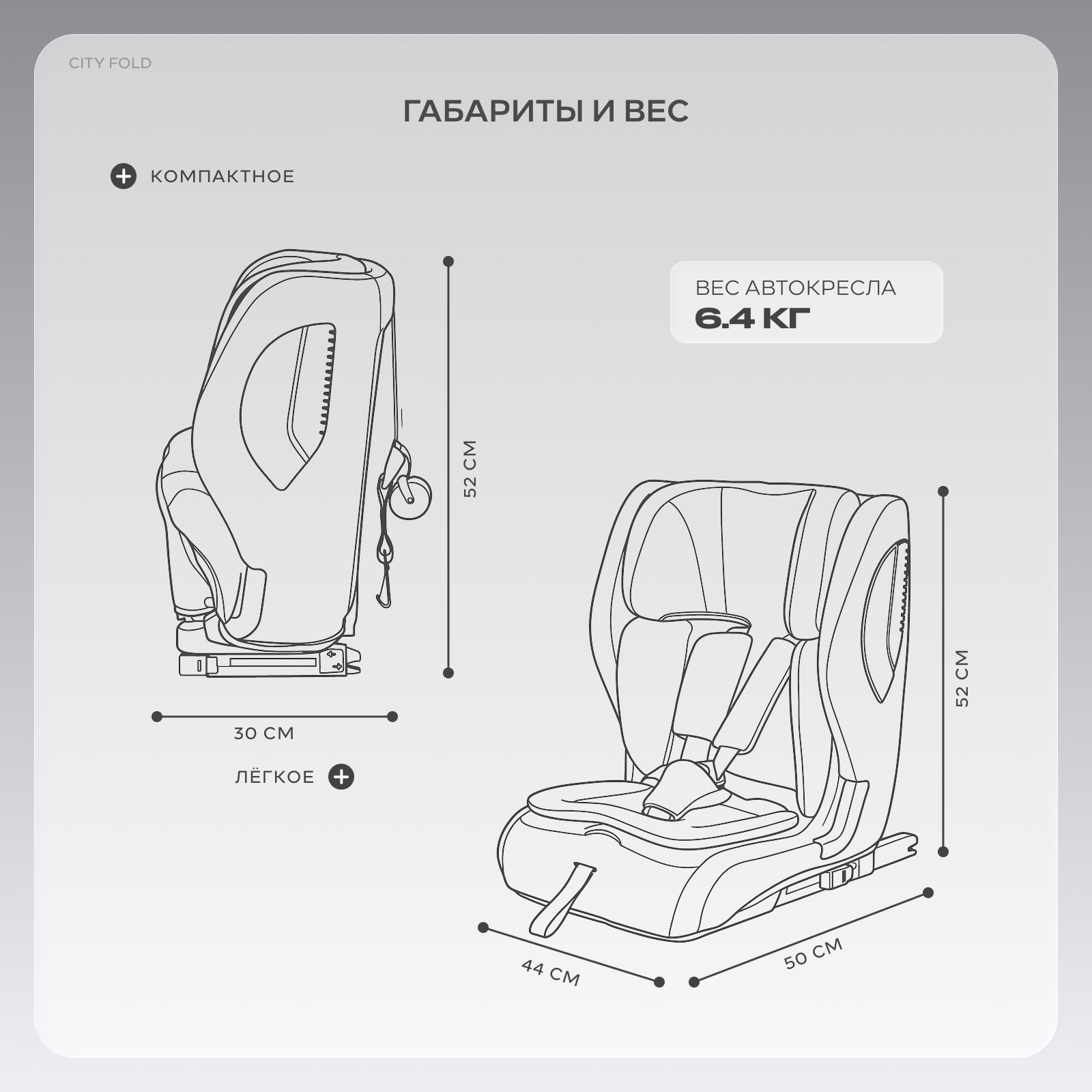 Автокресло Rant City+Fold Isofix 1/2/3 (9-36 кг) черный - фото 3