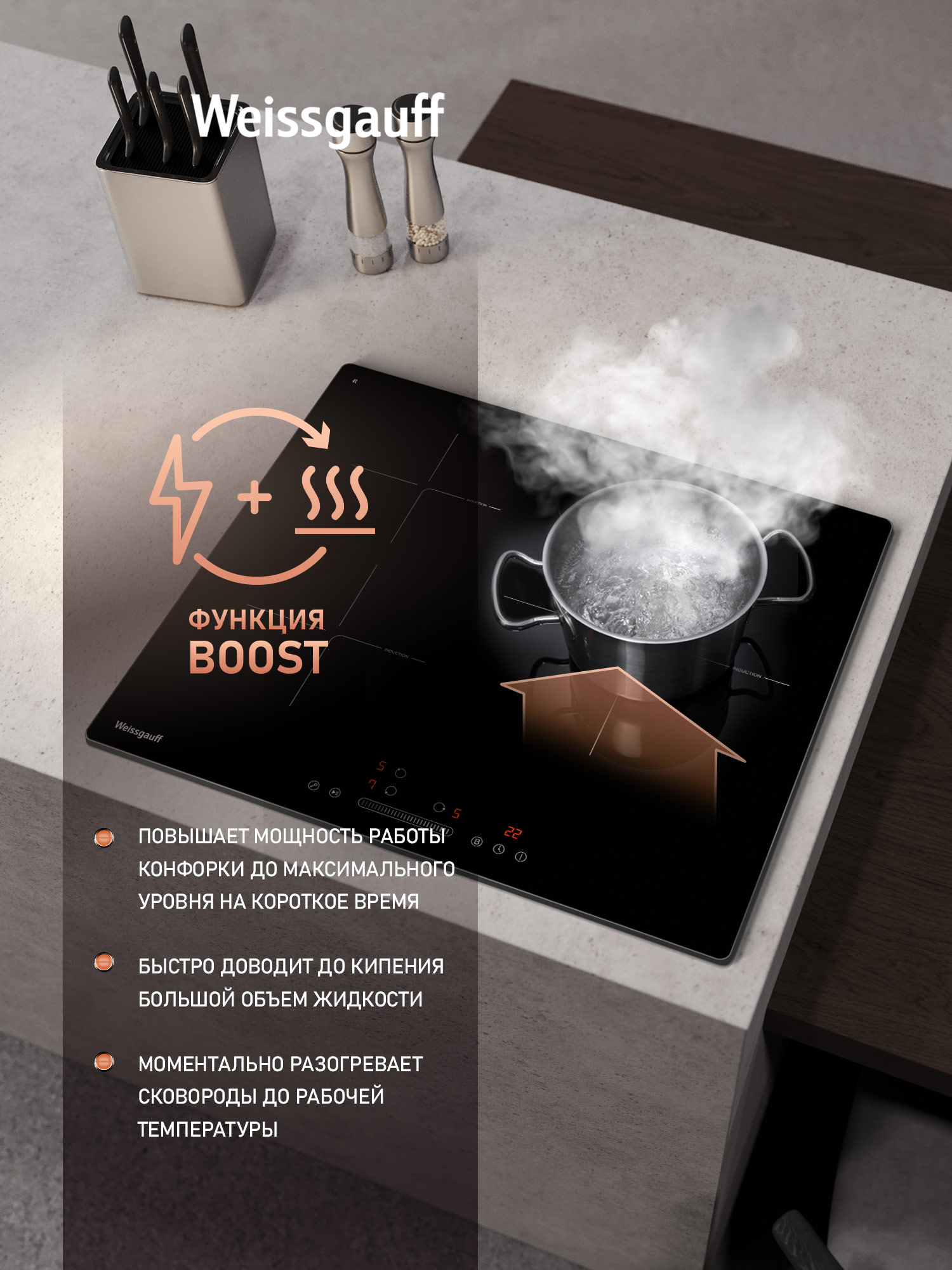 Варочная панель WEISSGAUFF 437503 - фото 6