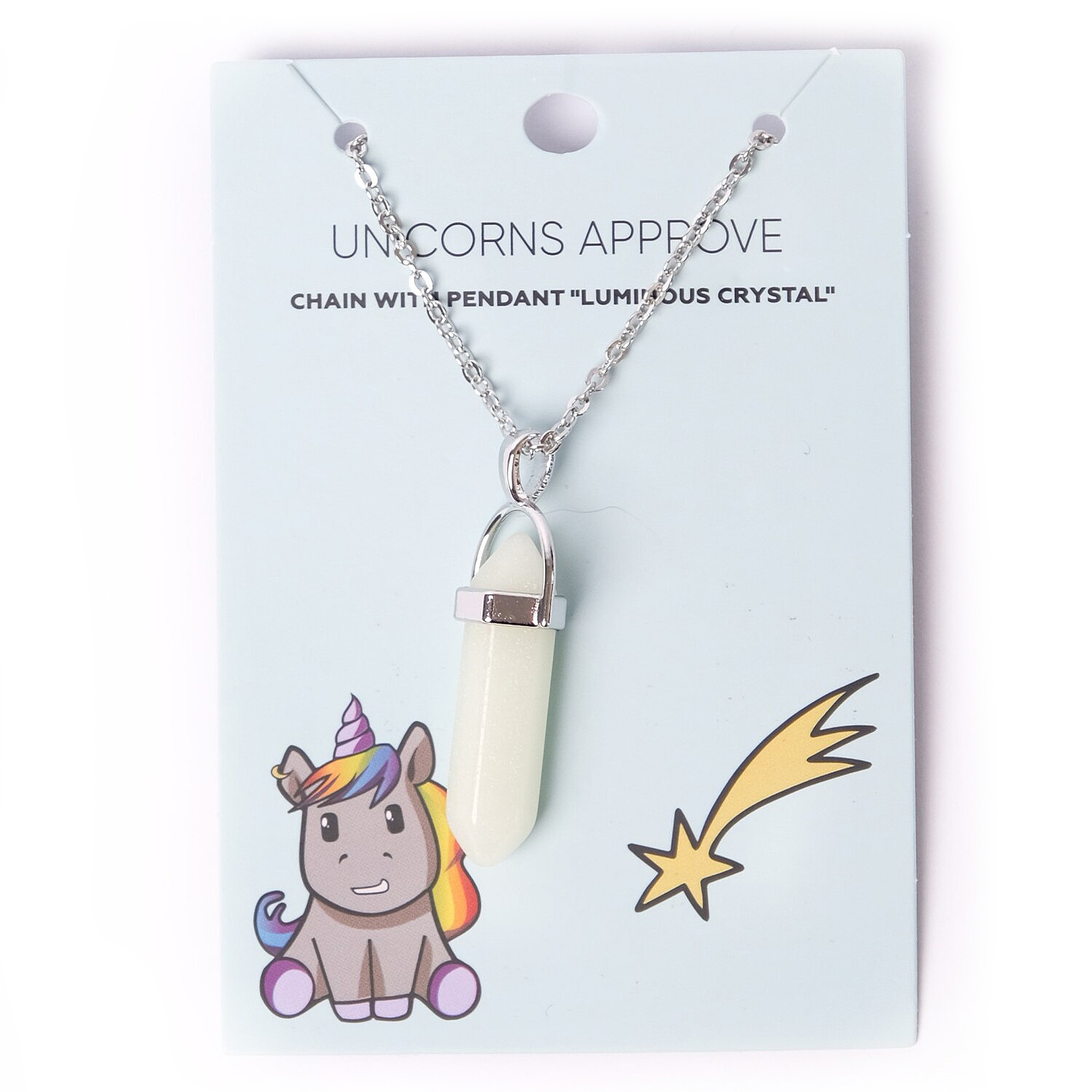 Подвеска UNICORNS APPROVE c цепочкой Светящийся кристалл LTA022113 LTA022113 - фото 2