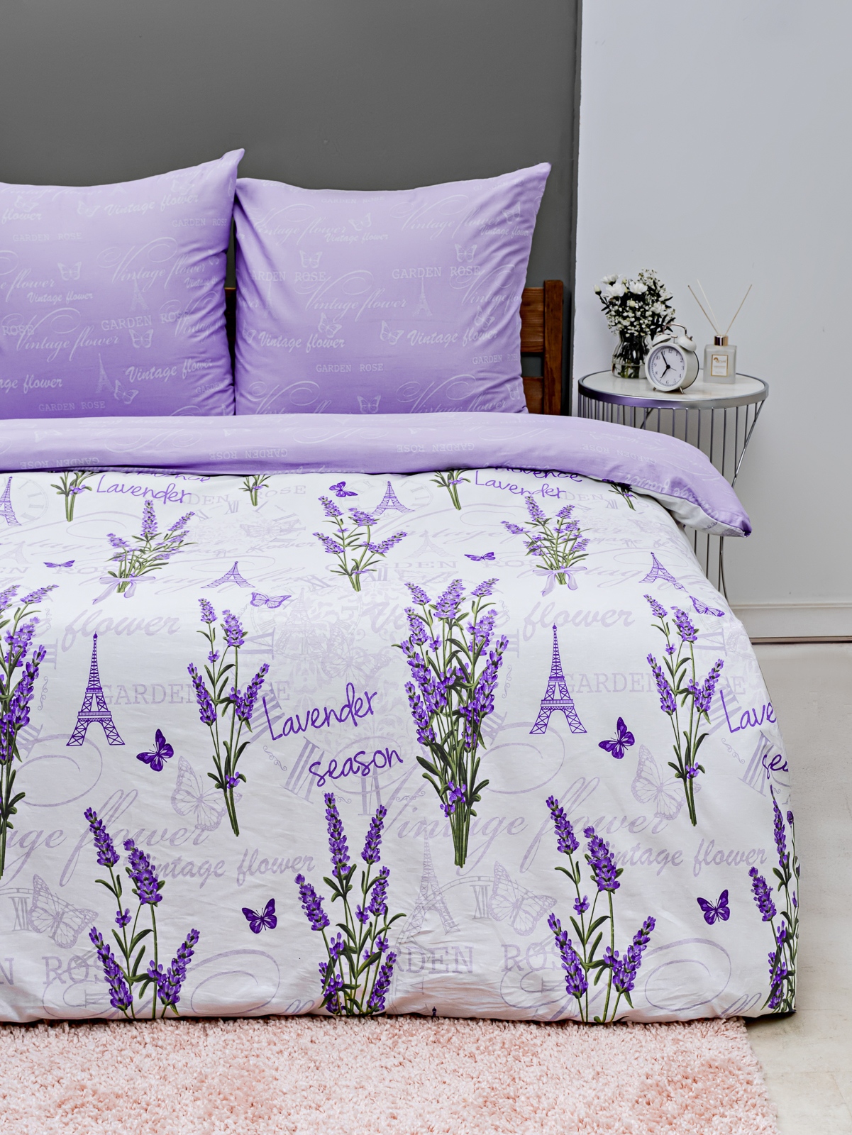 Комплект постельного белья LOVEBERRY Лаванда евро 4 предм. - фото 5