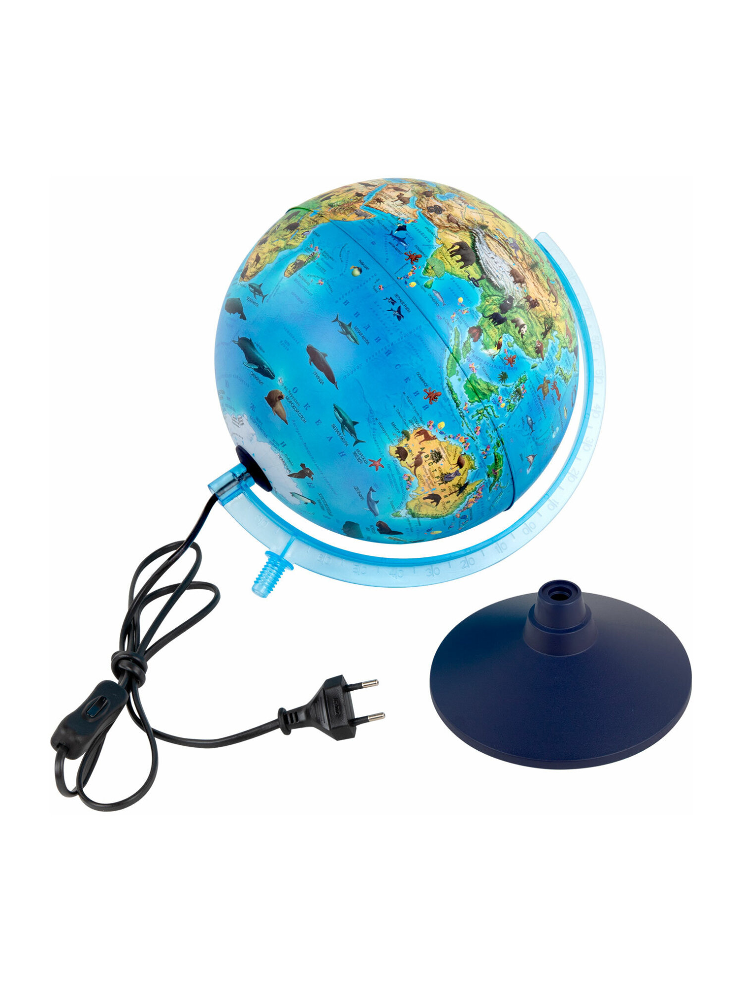 Глобус Globen зоогеографический с подсветкой диаметр 25 см - фото 19