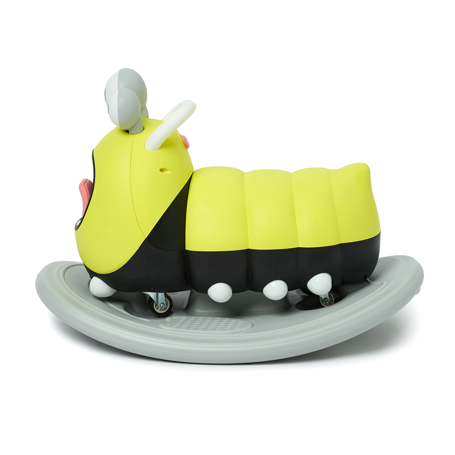 Каталка BabyGo Гусеница желтый - фото 7