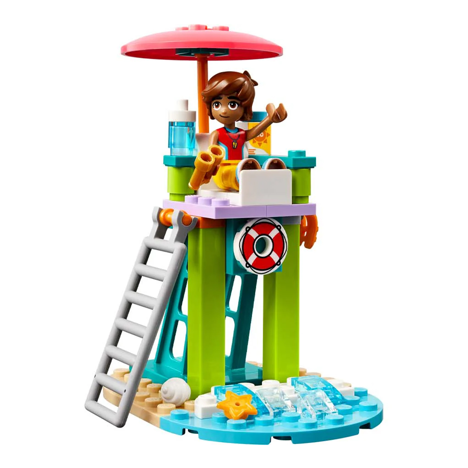 Конструктор LEGO Friends Пляжный водный мотоцикл 84 дет. - фото 11