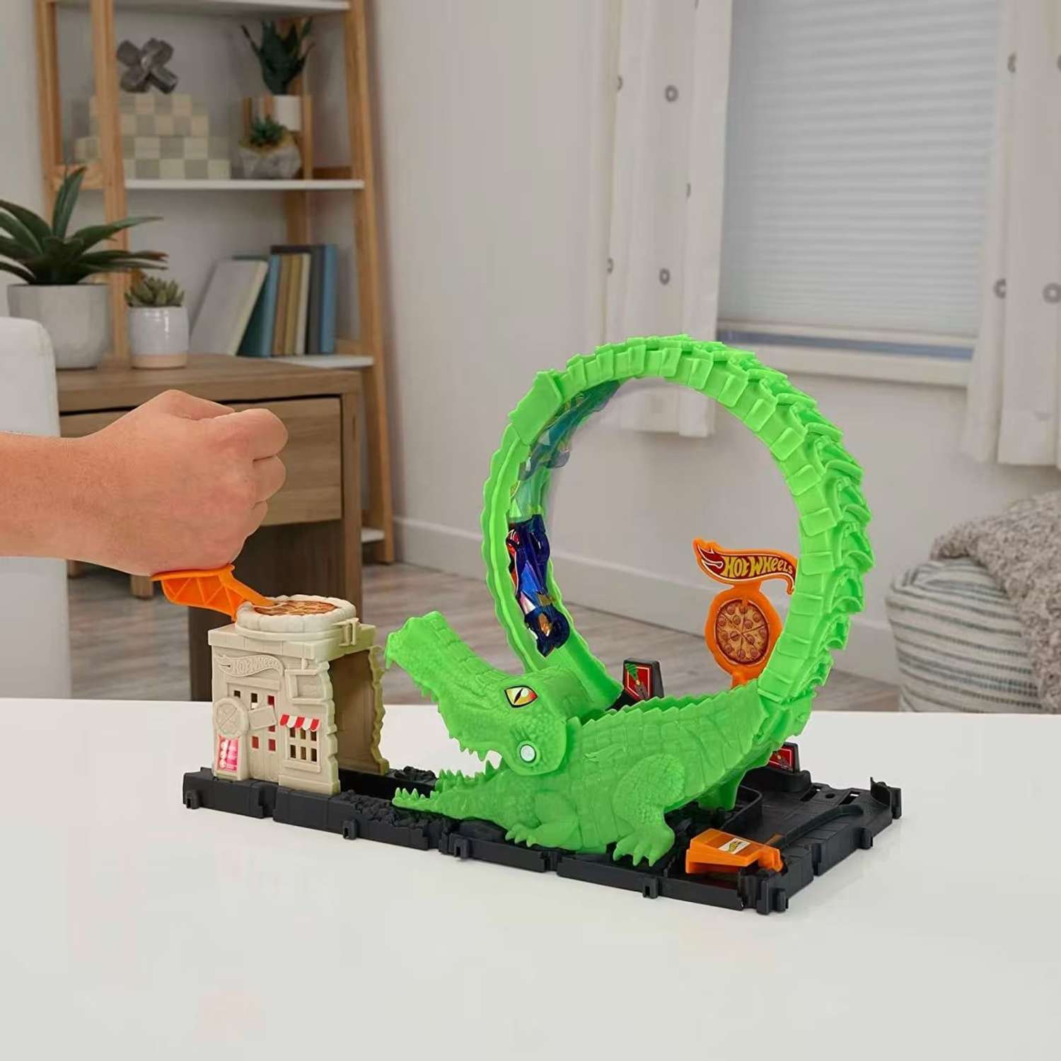 Набор игровой Hot Wheels City Gator Loop Attack HKX39 HDR29 - фото 8