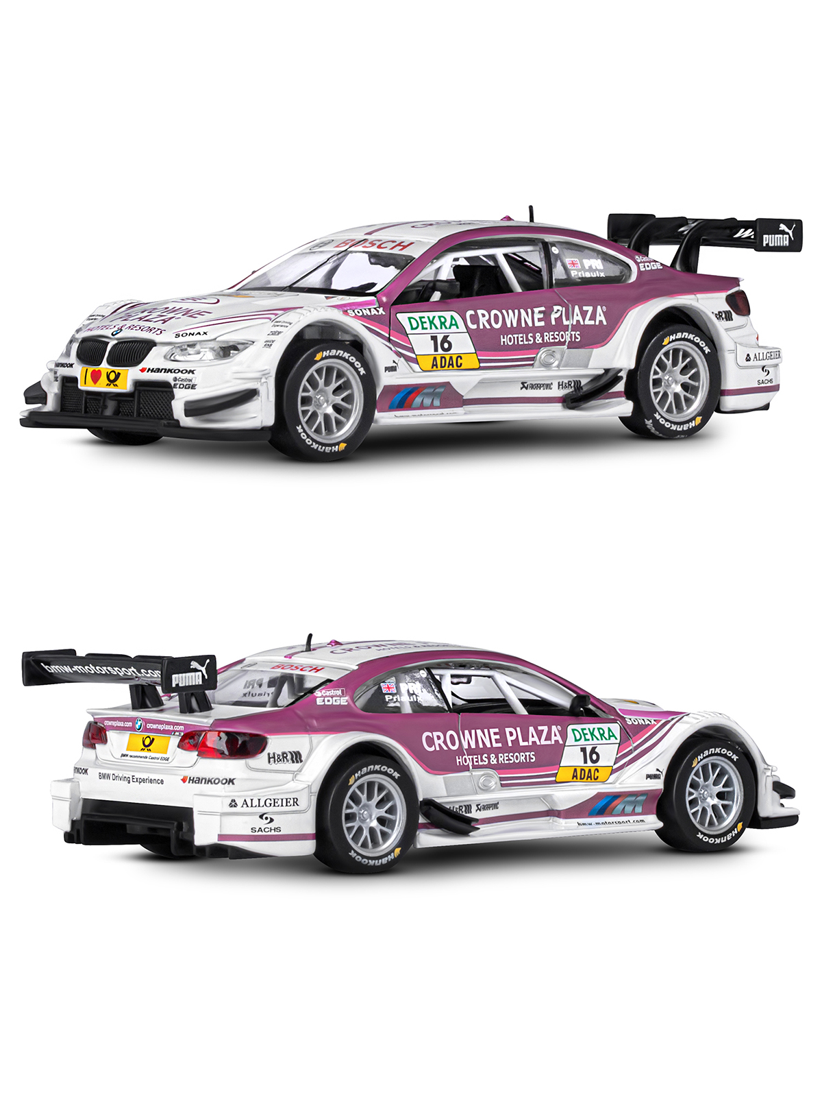 Автомобиль АВТОпанорама BMW M3 DTM 1:32 JB1251304 - фото 6