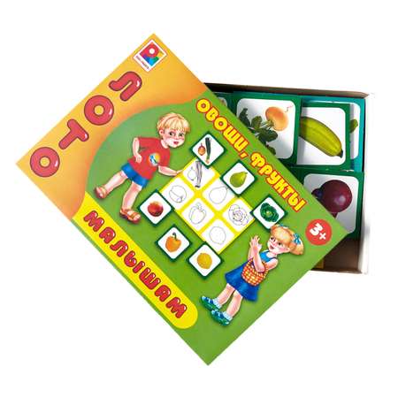 Настольная игра РАДУГА. Лото Овощи, фрукты