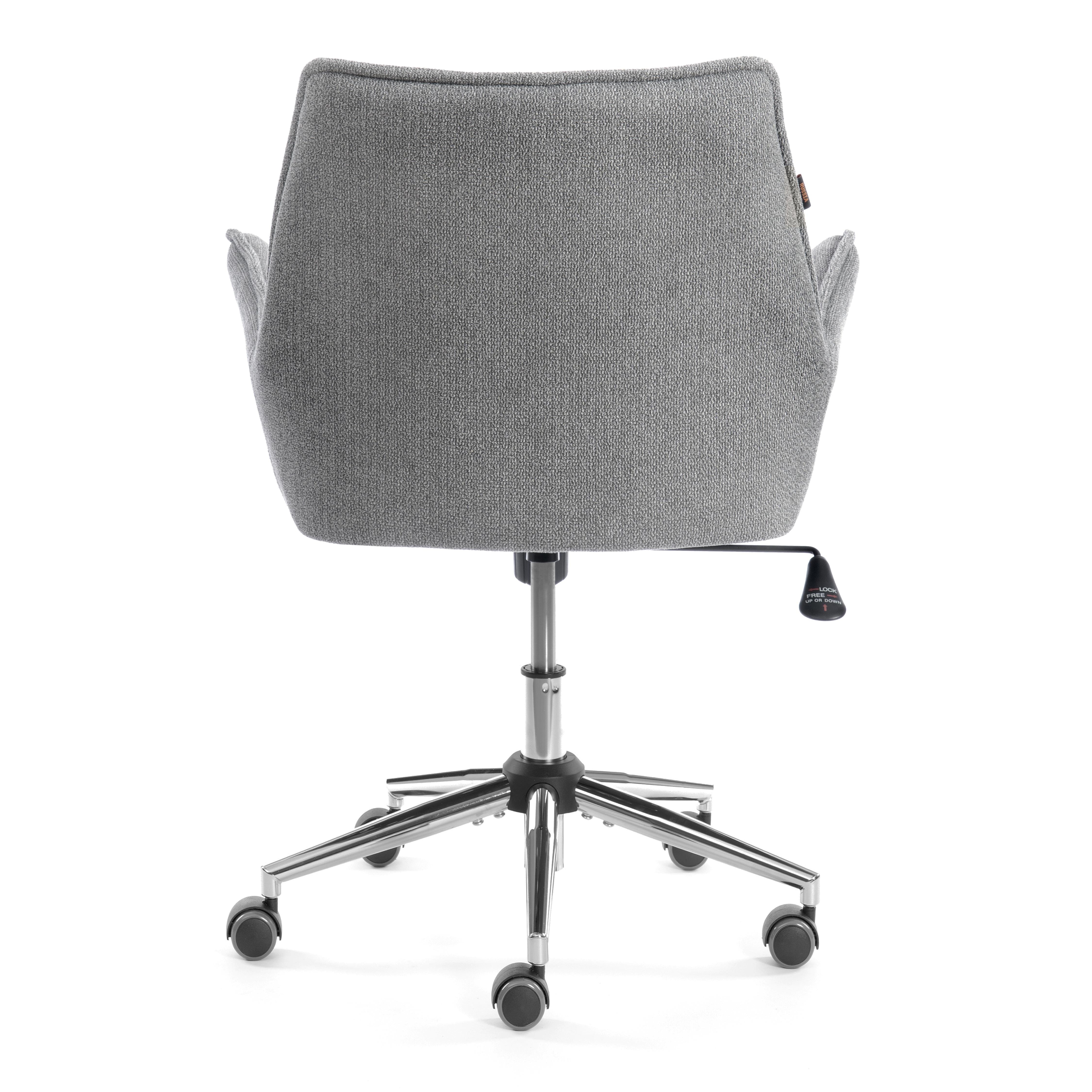 Компьютерное кресло TETCHAIR велюр/букле, светло-серый - фото 5