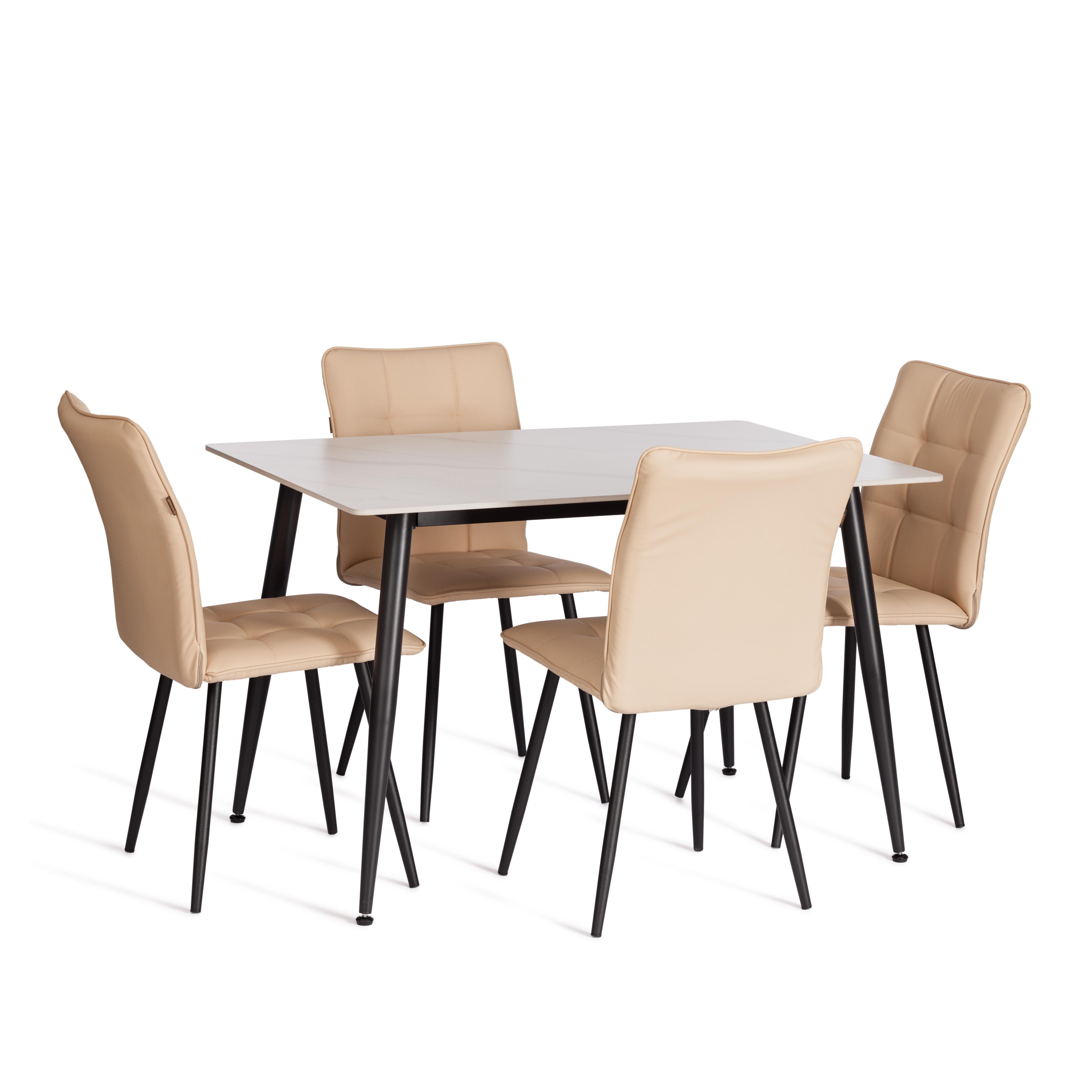 Стул TETCHAIR Bari LT экокожа бежевый 2 шт. - фото 11