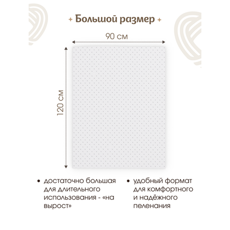 Пелёнка inlovery Легкость трикотаж 90х120 см 2 шт.