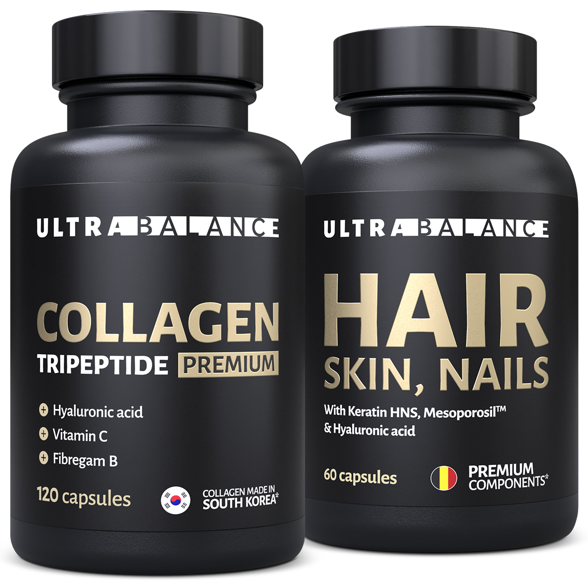 Комплекс для крепких ногтей UltraBalance премиум мультивитамины hair skin nails и коллаген - фото 1
