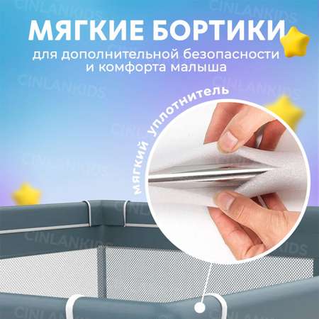 Манеж детский игровой CINLANKIDS 150*150*66