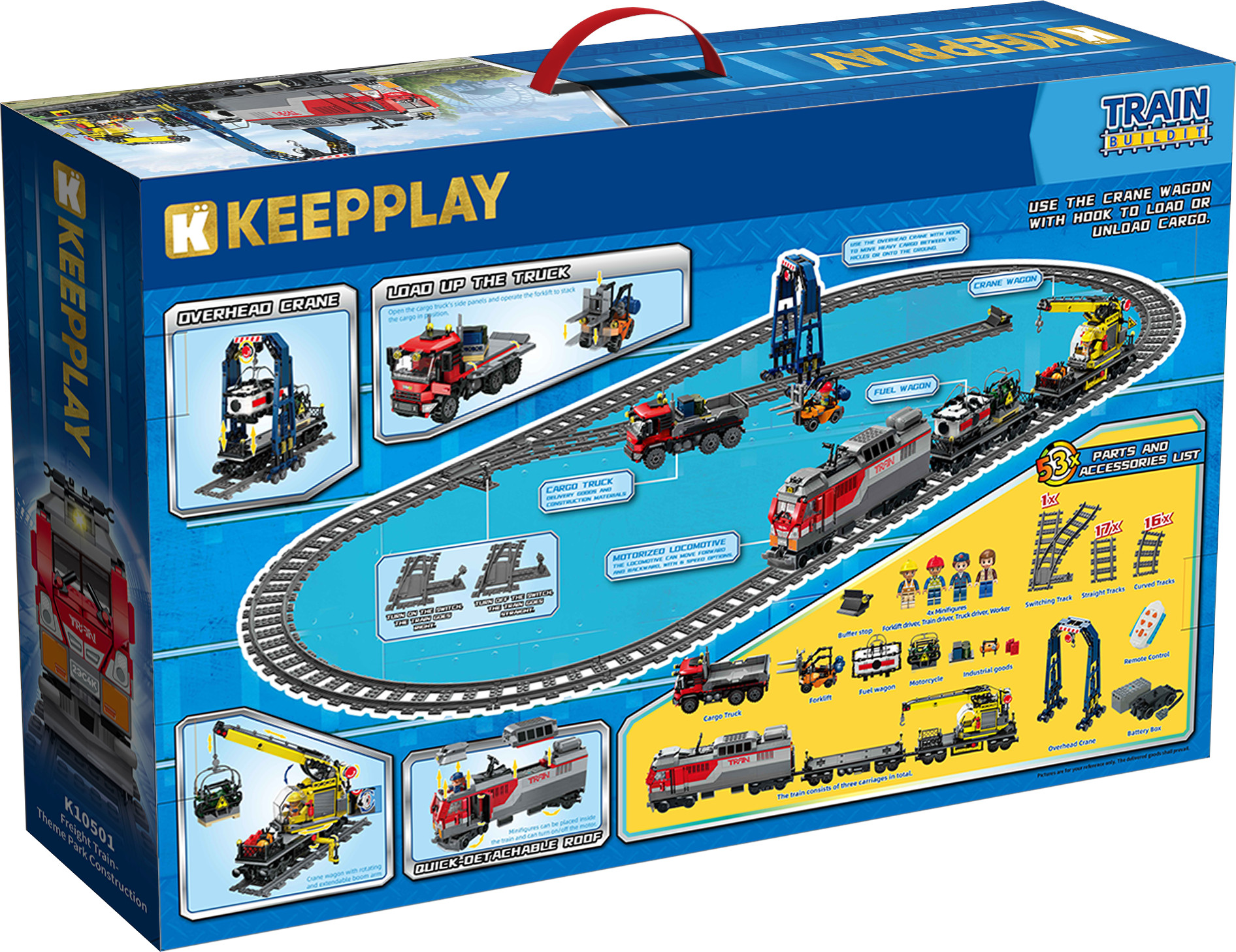 Конструктор QMAN Строительство поезда 1941 дет. - фото 10