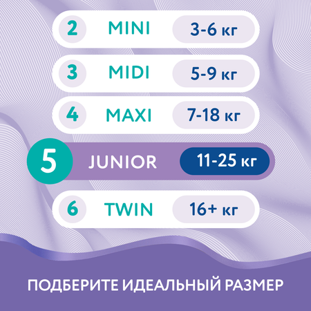 Подгузники Evy Baby 5 (11-25) 78 шт.