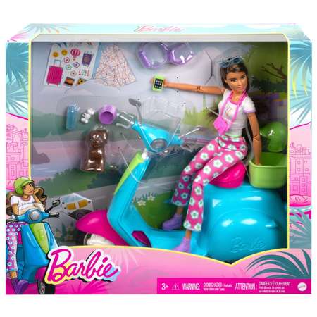 Игровой набор Barbie Кукла со скутером