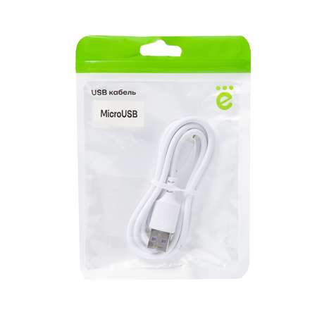 USB кабель ё MicroUSB 1м Белый