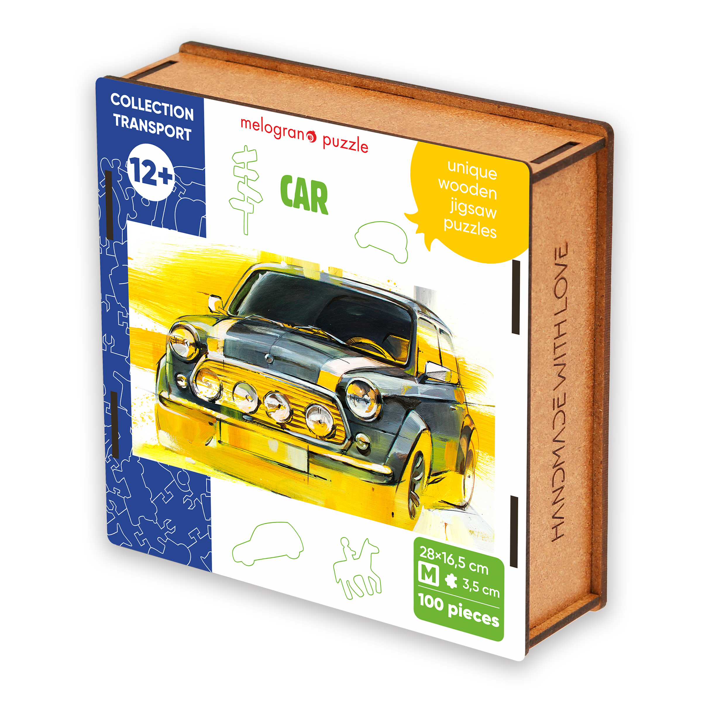 Пазл 1TOY Мини автомобиль деревянный - фото 1