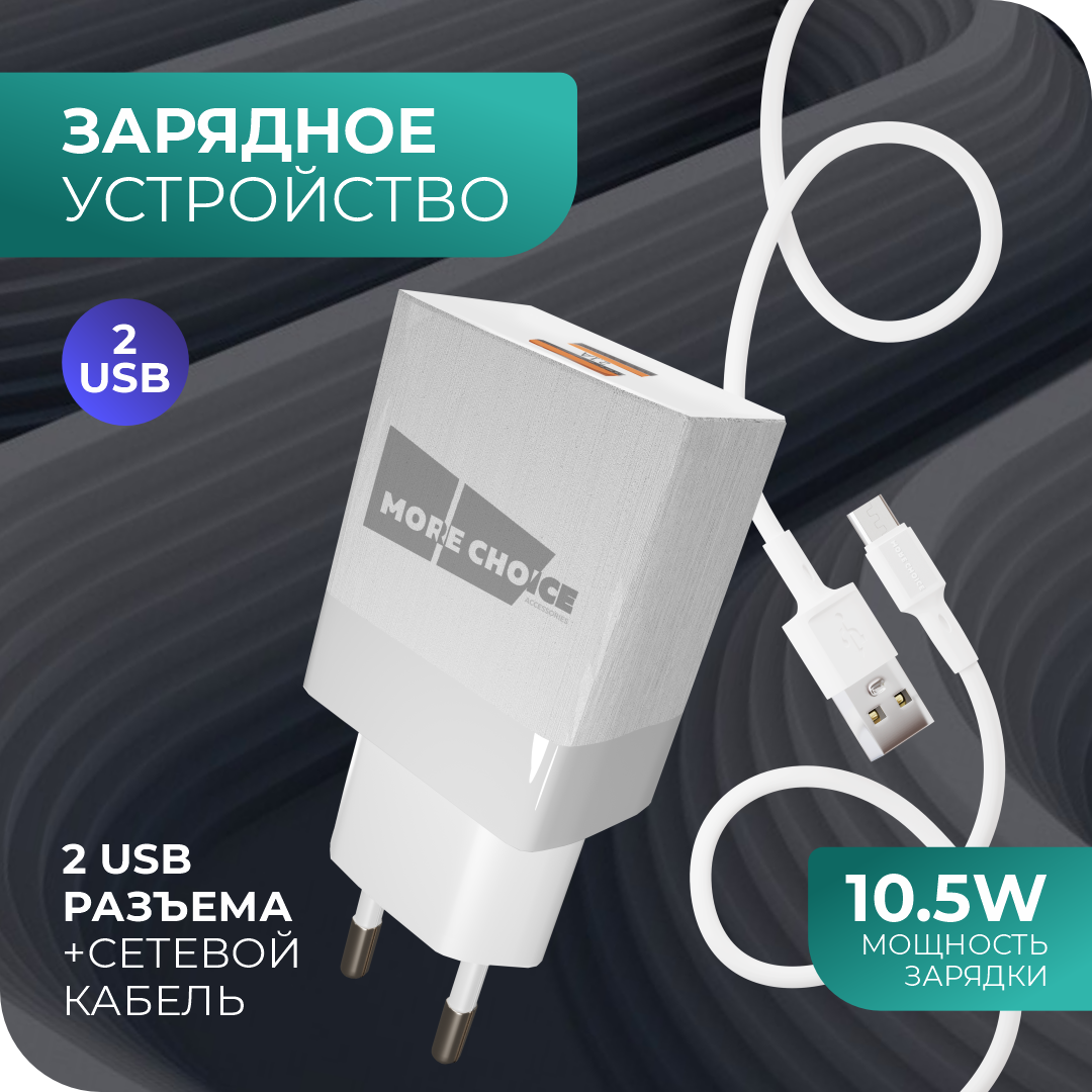 Сетевое зарядное устройство More Choice NC24m - фото 1