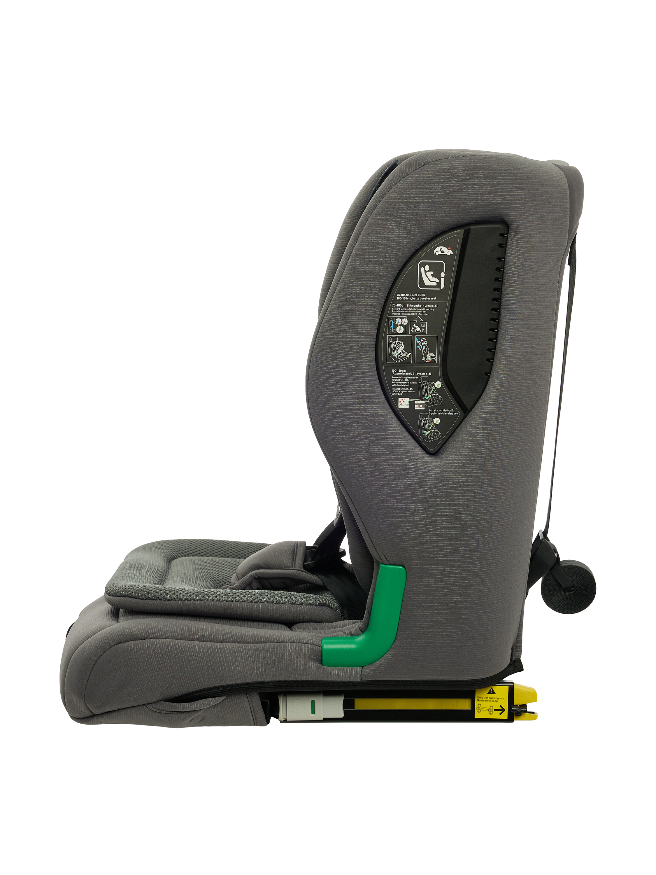 Автокресло BabyGo Flex Isofix 0+/1/2/3 (0-36 кг) серый - фото 6
