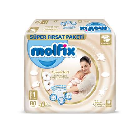 Подгузники Molfix NB 80 шт.