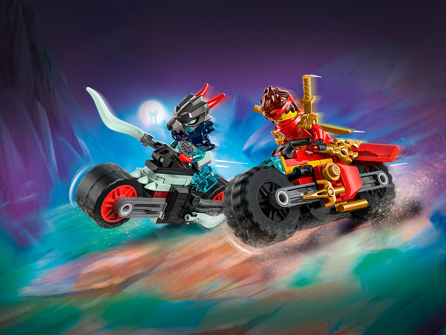 Конструктор LEGO NINJAGO Гонка Кая 71838 79 дет. - фото 7