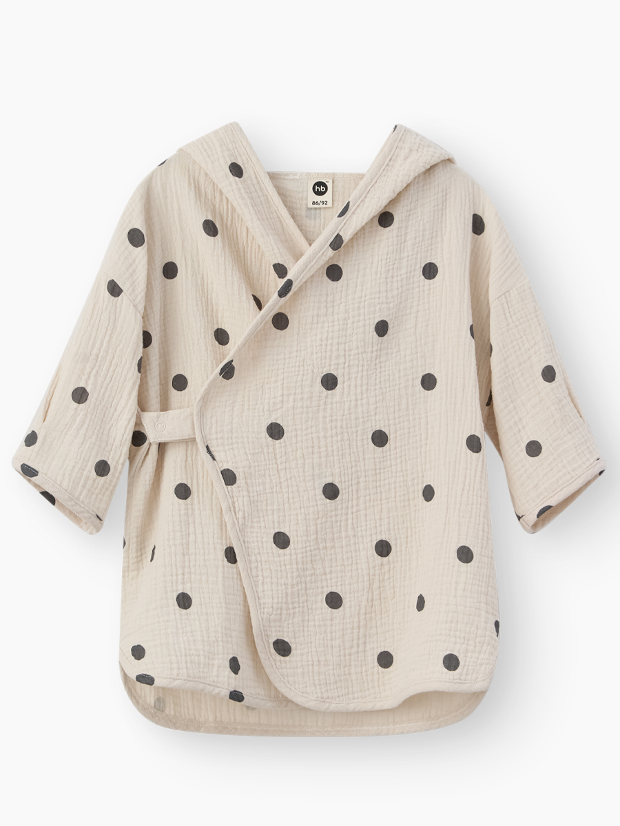 Халат Happy Baby 88129-0_beige-with-dots - фото 11