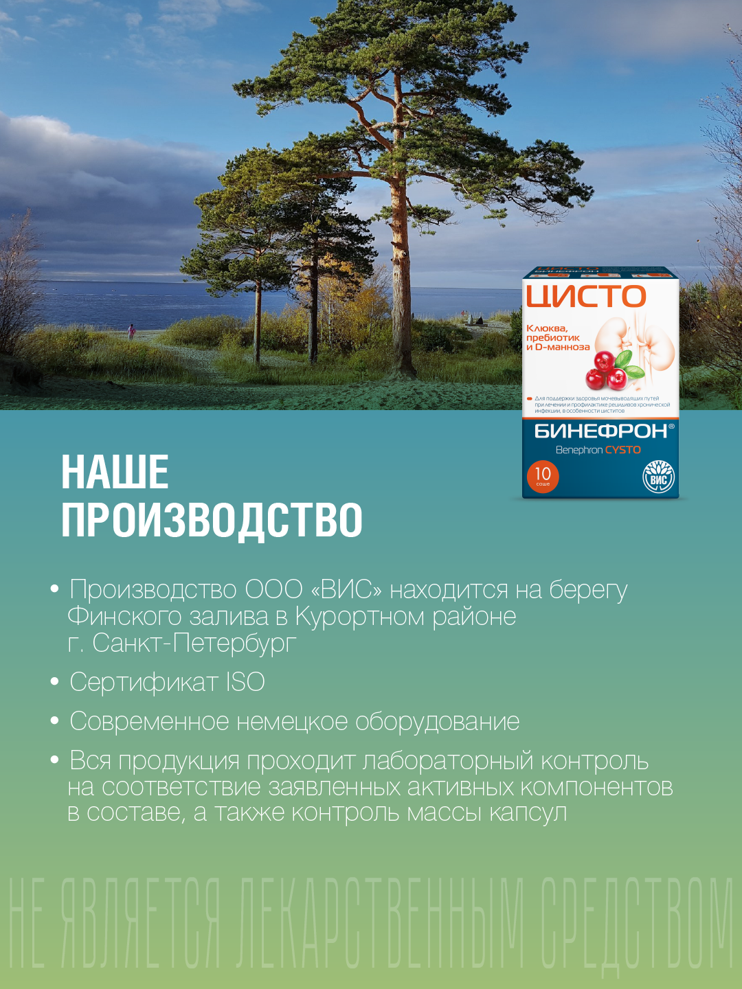 БАД ВИС Бинефрон ЦИСТО Benephron Cysto саше №10 - фото 9