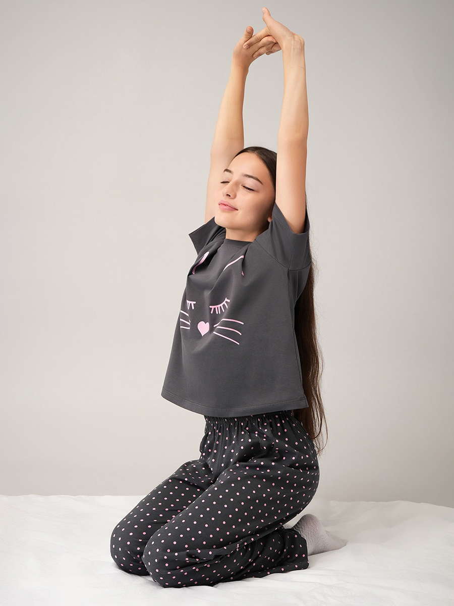 Пижама HappyFox HF8936SPграфит - фото 10