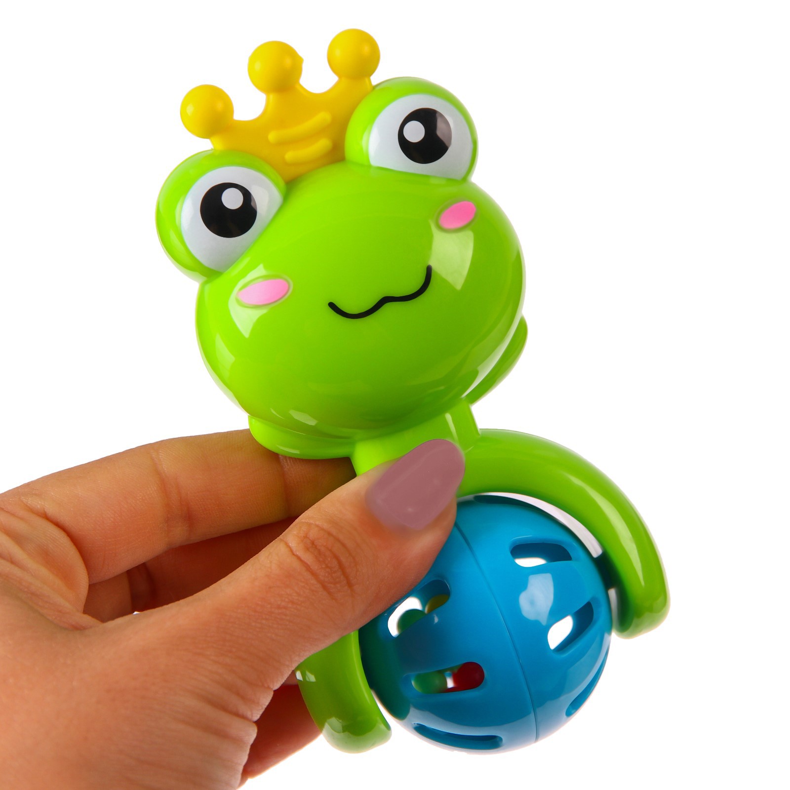 Игрушка Крошка Я погремушка Принцесса Лягушка - фото 3