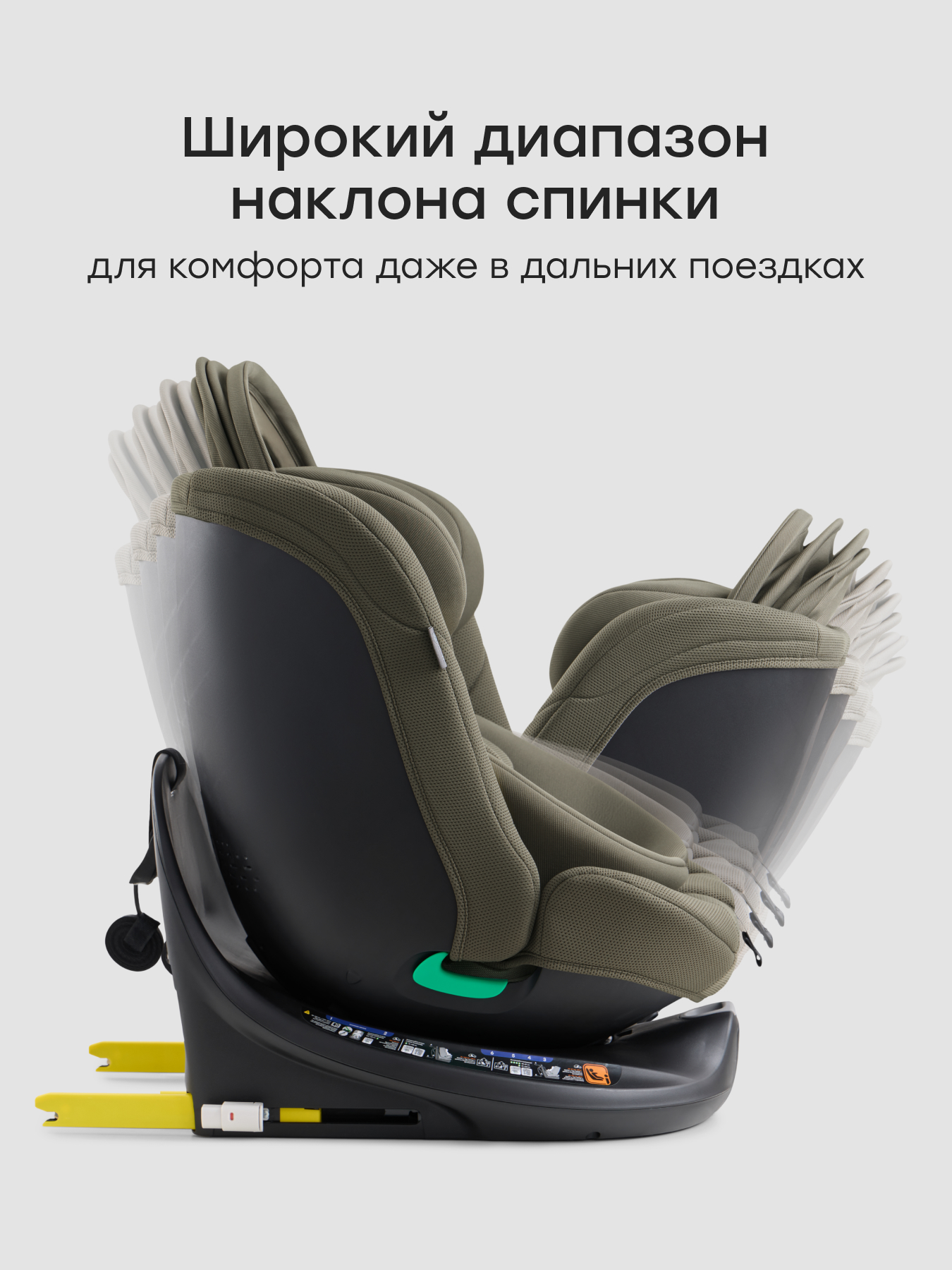 Автокресло Happy Baby Sheltix Isofix 0+/1/2/3 (0-36 кг) зеленый - фото 10