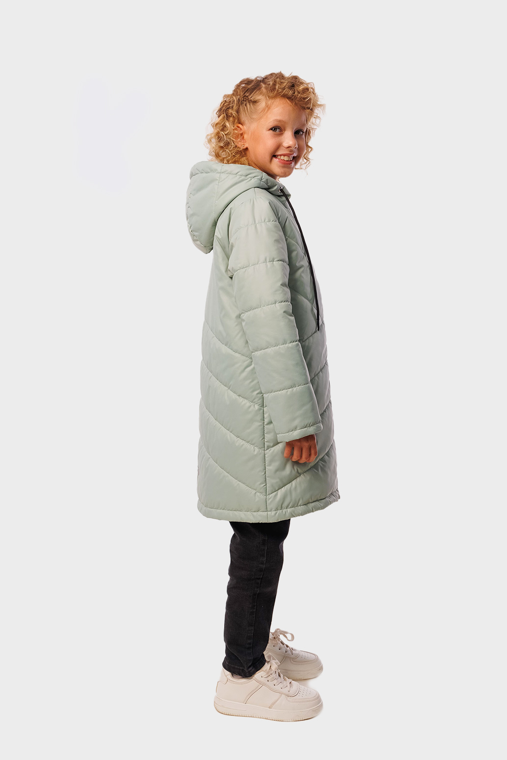 Пальто UKI KIDS 5spr24-027свзел - фото 2
