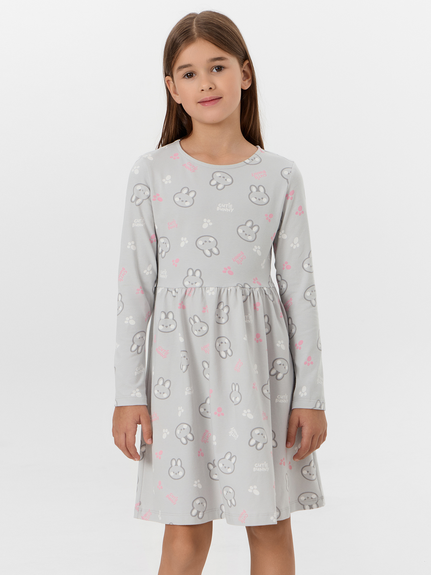 Платье Mark Formelle (Марк Формэль) 157778/кролики на св.сером - фото 3