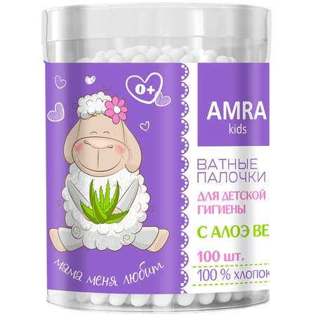 Ватные палочки Amra 100 шт.