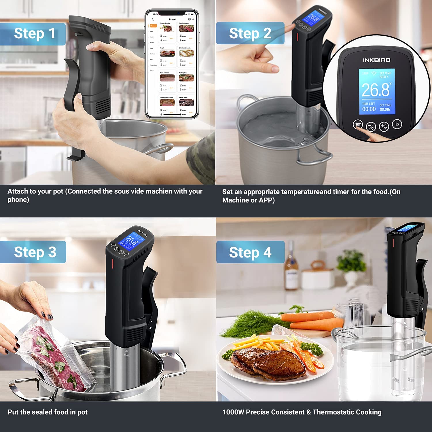 Погружной Су-вид INKBIRD ISV-100W - фото 9