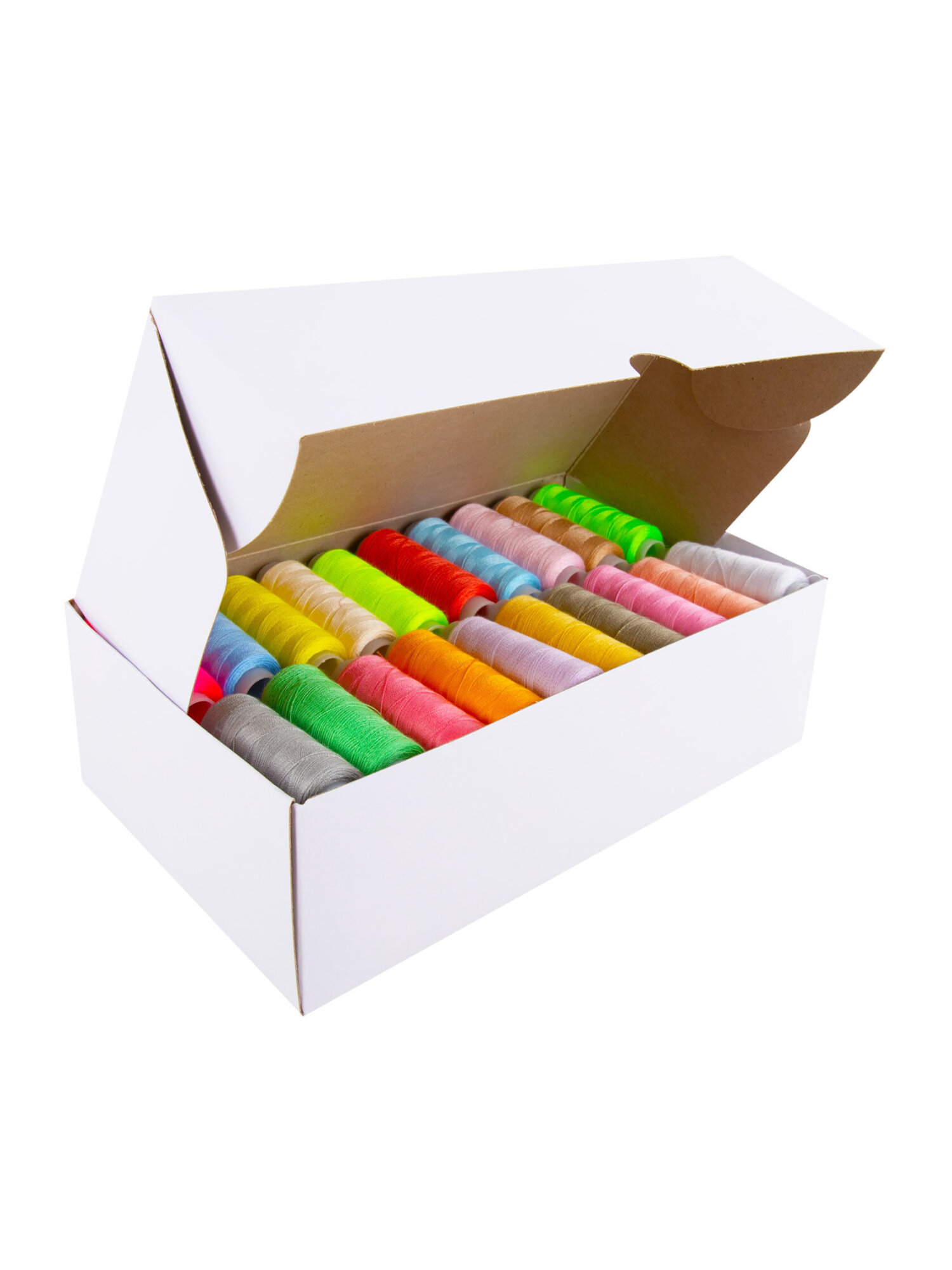 Нитки для шитья Develia армированные 40/2 200 м швейный набор 60 цветов - фото 11