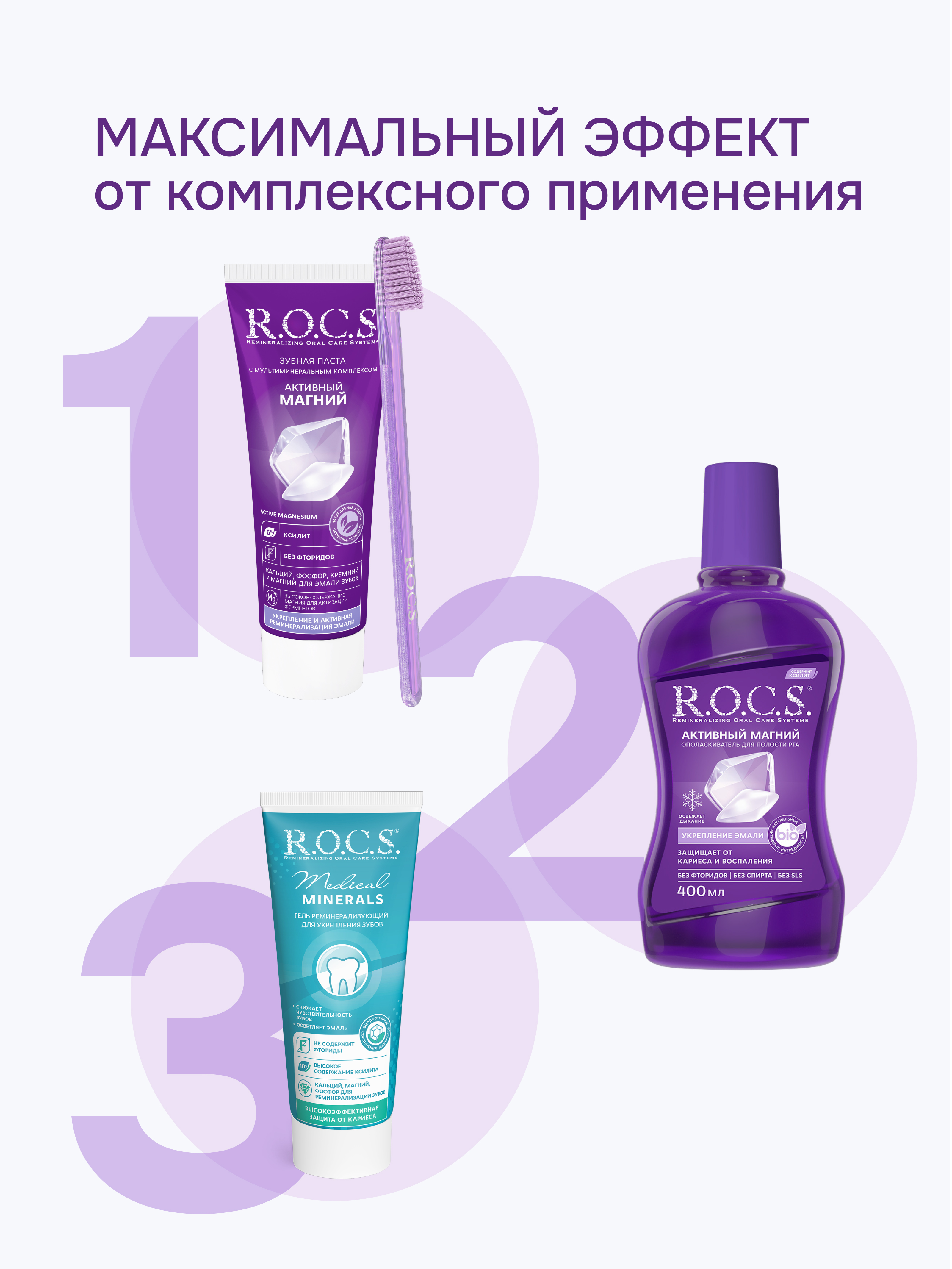 Ополаскиватель R.O.C.S. Активный магний 400 мл - фото 7