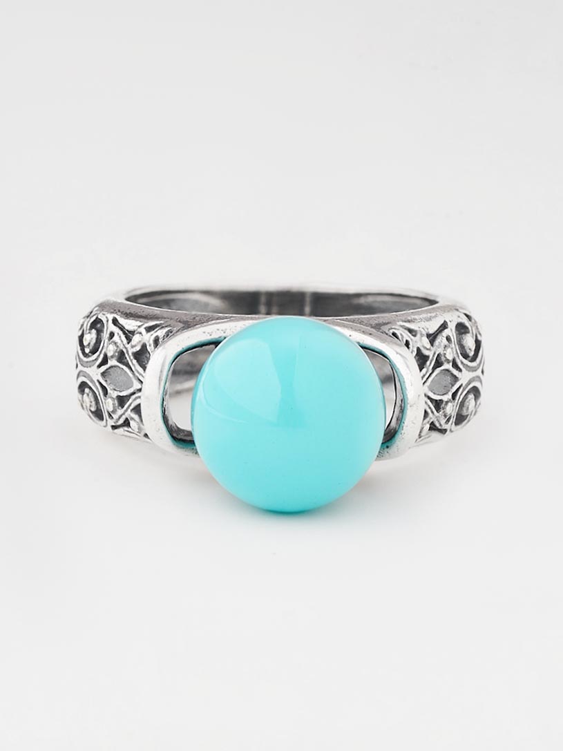 Кольцо Shine and Beauty 80799-108-к-майоркаголуб - фото 5