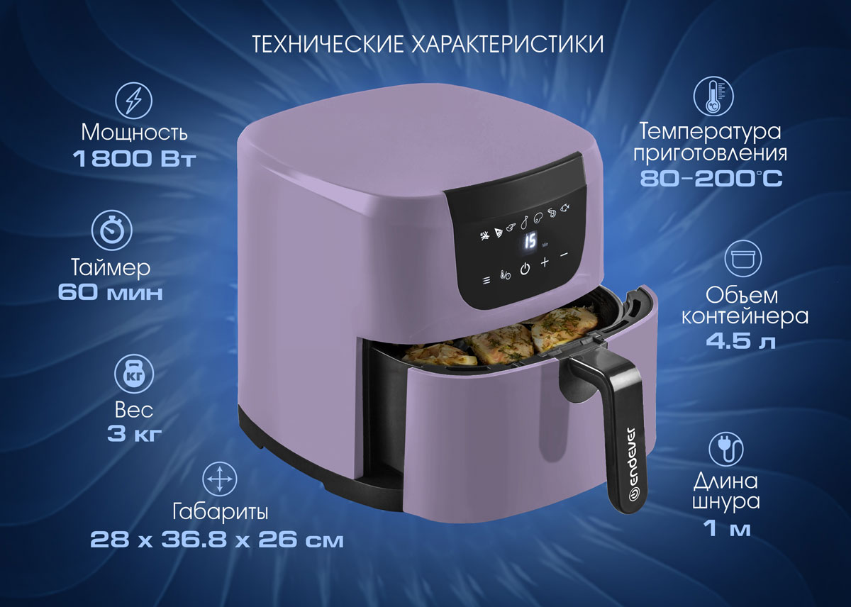 Аэрогриль ENDEVER AF-127 - фото 4