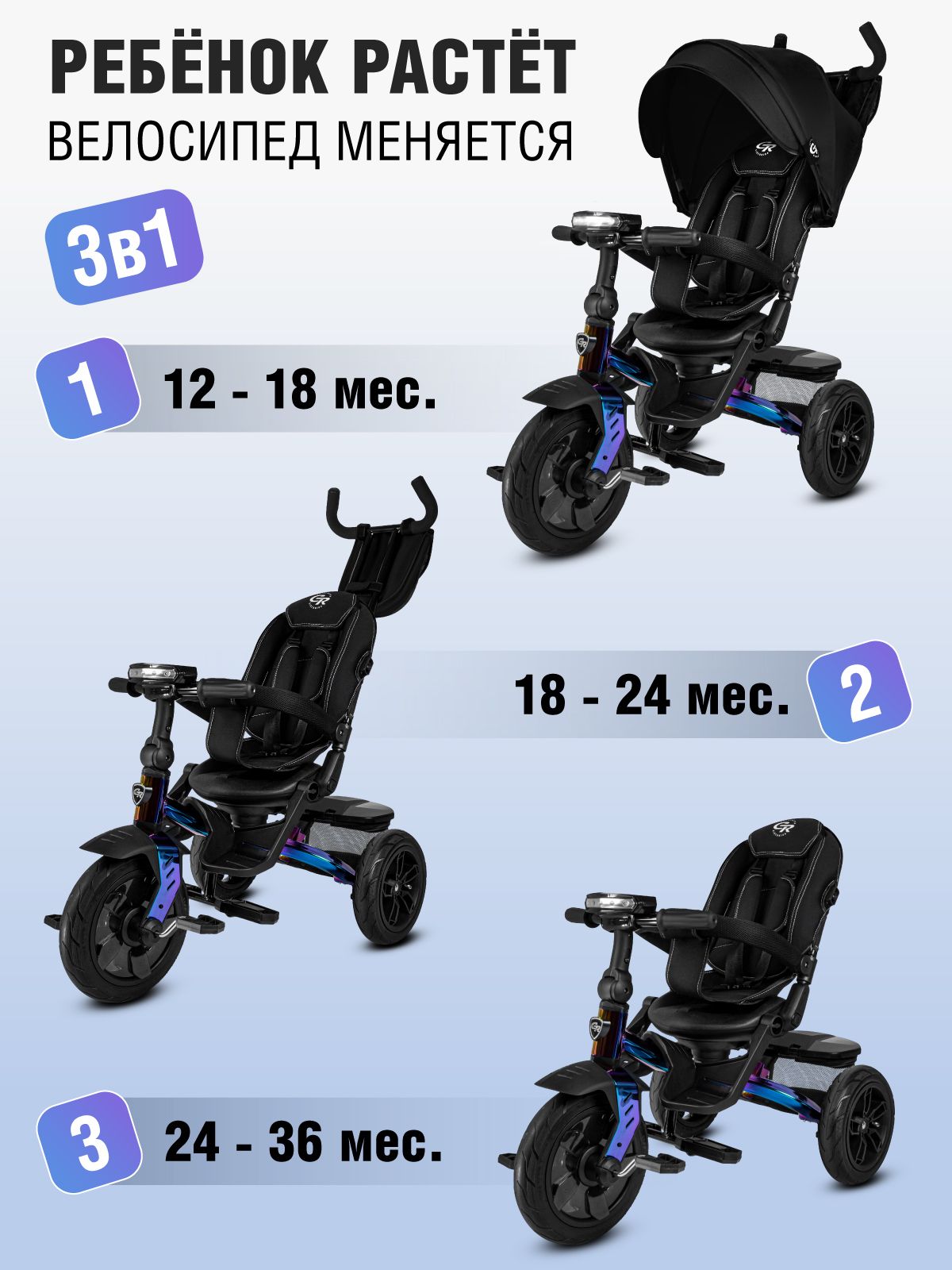 Трехколесный велосипед CITYRIDE - фото 2