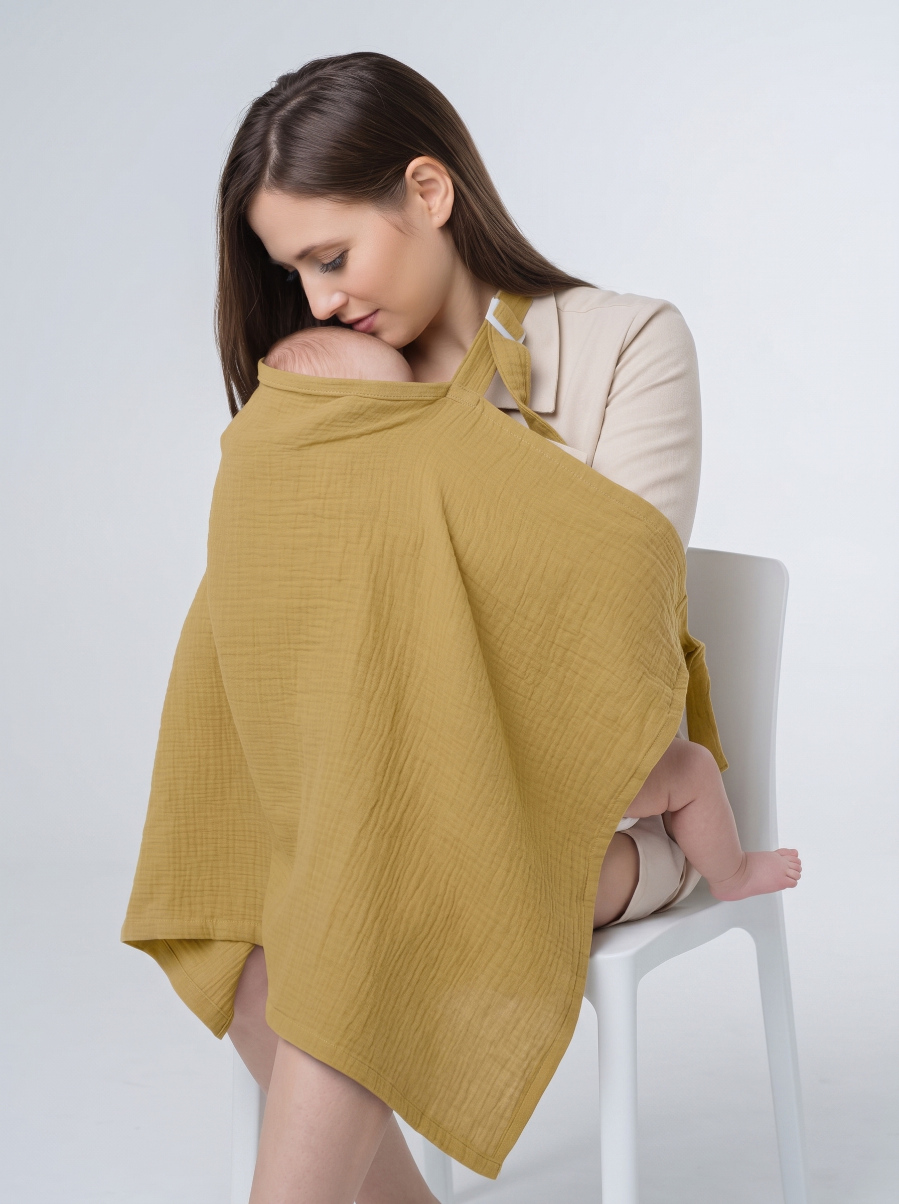 Накидка для кормления Little Kiddy nakidkaбежевый - фото 1