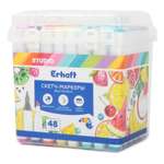 Фломастеры Erhaft двусторонние 48 шт.