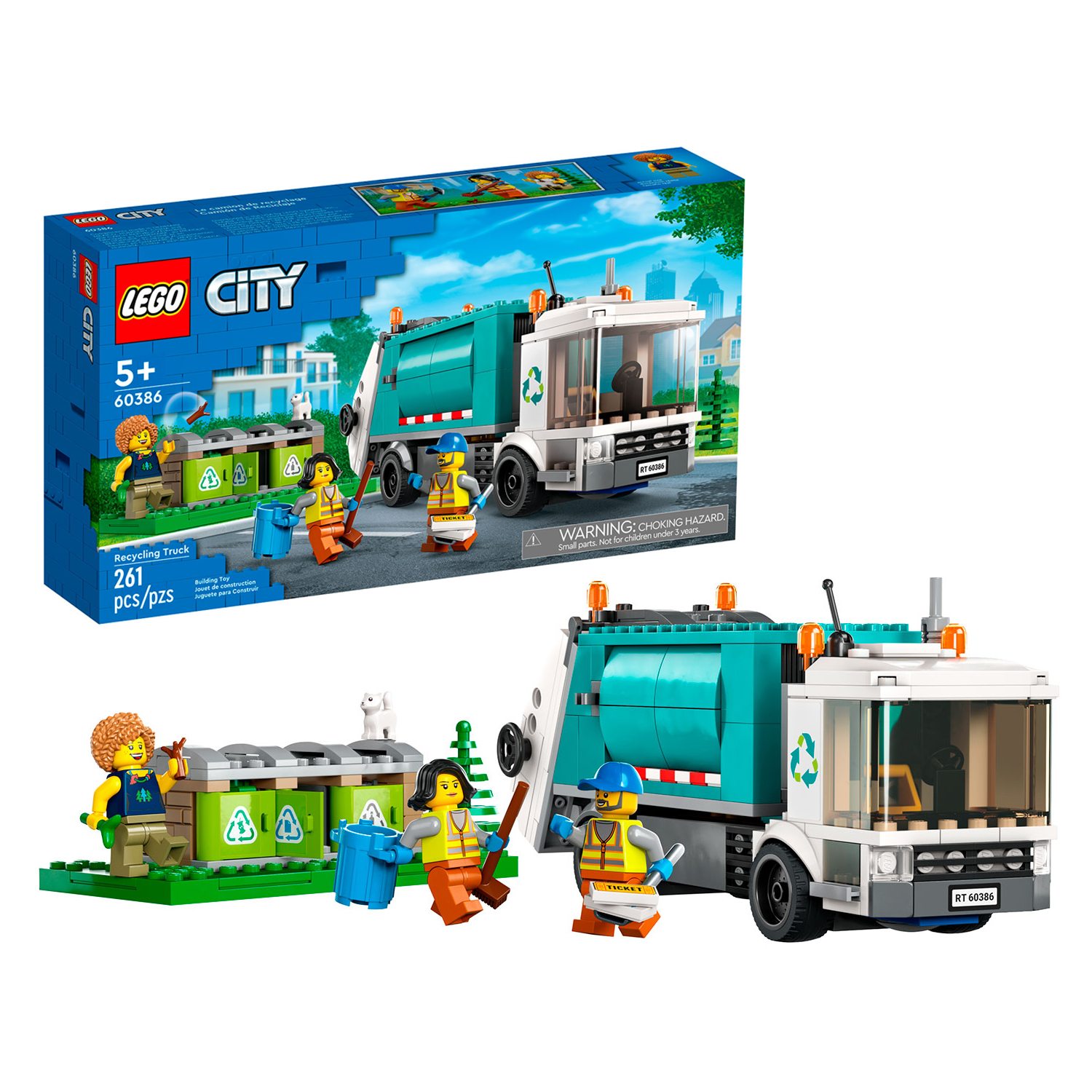 Изображение товара Конструктор LEGO City Мусоровоз 60386 362 детали для детей